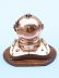 diving helmet is fully assembled