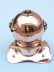 diving helmet is fully assembled
