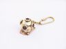 compass keychain is fully assembled