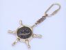 compass keychain is fully assembled