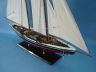 model sailboat is fully assembled