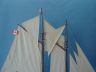 model sailboats is fully assembled