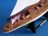 model sailboats is fully assembled
