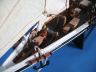 model sailboat is fully assembled
