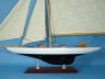 model sailboats is fully assembled