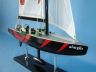 model sailboats is fully assembled