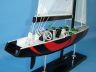 model sailboats is fully assembled