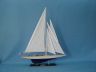 model sailboats is fully assembled