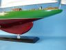 model sailboats is fully assembled