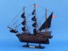 pirate ship model is fully assembled