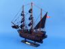 pirate ship model is fully assembled