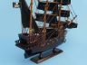 pirate ship model is fully assembled