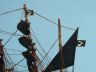pirate ship model is fully assembled