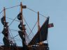 pirate ship model is fully assembled
