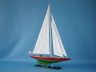 model sailboats is fully assembled