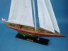 model sailboats is fully assembled