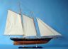 model sailboats is fully assembled