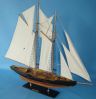 model sailboats is fully assembled