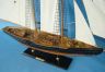 model sailboats is fully assembled