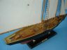 model sailboats is fully assembled