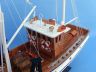 model sailboats is fully assembled