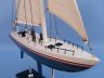model sailboats is fully assembled