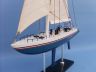 model sailboats is fully assembled