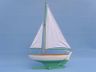 model sailboats is fully assembled