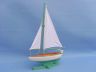 model sailboats is fully assembled