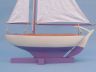 model sailboats is fully assembled