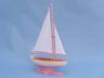 model sailboats is fully assembled