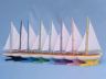 model sailboat is fully assembled