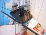 historic ship models is fully assembled