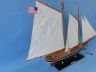 model sailboats is fully assembled