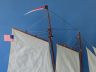 model sailboats is fully assembled