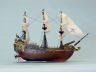 pirate ship model is fully assembled