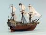 pirate ship model is fully assembled
