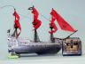 pirate ship model is fully assembled