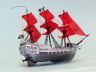 pirate ship model is fully assembled
