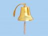 Brass Hanging Harbor Bell 10" is fully assembled