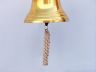 Brass Hanging Harbor Bell 10" is fully assembled