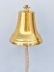 Brass Hanging Harbor Bell 13" is fully assembled