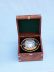 Solid Brass Gimbal Compass w/ Rosewood Box 4.5