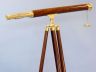 brass telescope is fully assembled