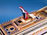 cruise ship model is fully assembled