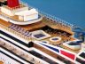 cruise ship model is fully assembled