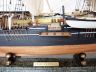 tall model ship is fully assembled