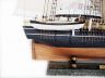 tall model ship is fully assembled