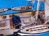 tall model ship is fully assembled