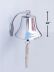 Chrome Hanging Harbor Bell 10" is fully assembled